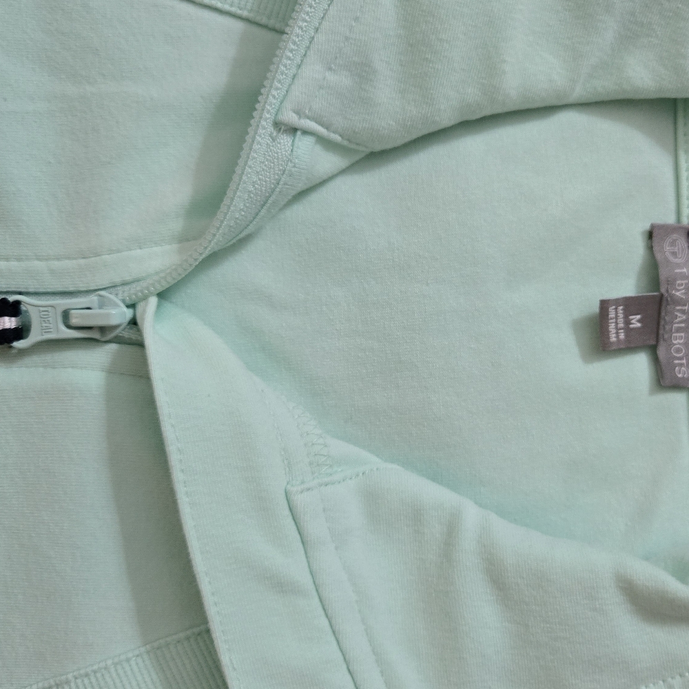 Talbots Light Blue Zip-Up Jacket - Picture 7 of 8